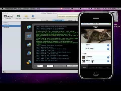 Appcelerator Titanium Test 0.8.1 (YouTube API, Twitter API)