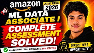 Full Amazon ML Data Associate I Complete Assessment Solved 2026 | Direct Test Answers | Latest Hiring News