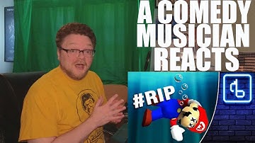 A Comedy Musician Reacts | Super Mario 64 Water Levels WITH LYRICS - Brentalfloss [REACTION]