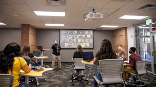 Campus life in the fall semester