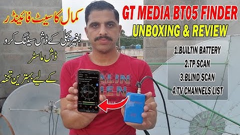 GT MEDIA V8 BT05 FINDER Unboxing & Review | Best HD Mobile Satelite Finder Tool For Dish Users