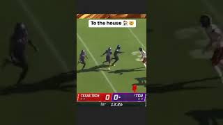 DERIUS DAVIS TO THE HOUSE 🏠 TCU Football strikes first in Fort Worth 🔥