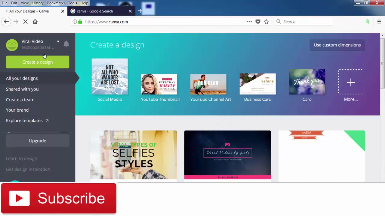 what is canva and how to use it youtube