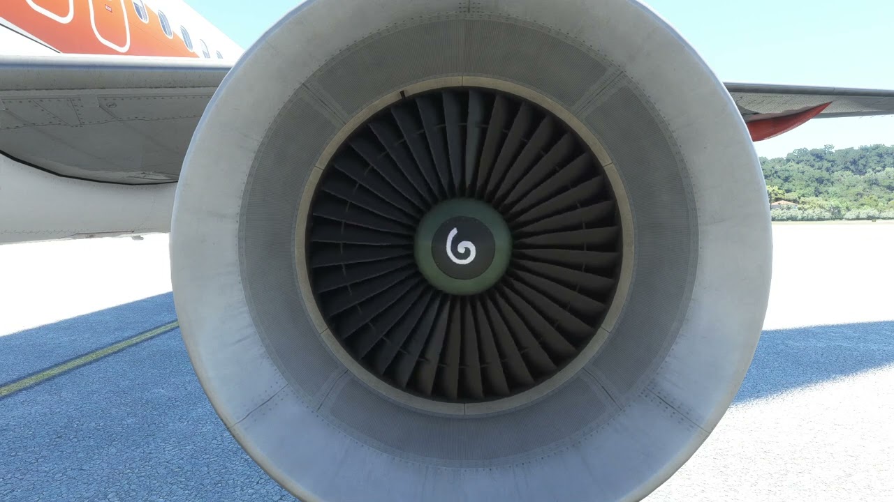 A320 engine start (engine view) - YouTube