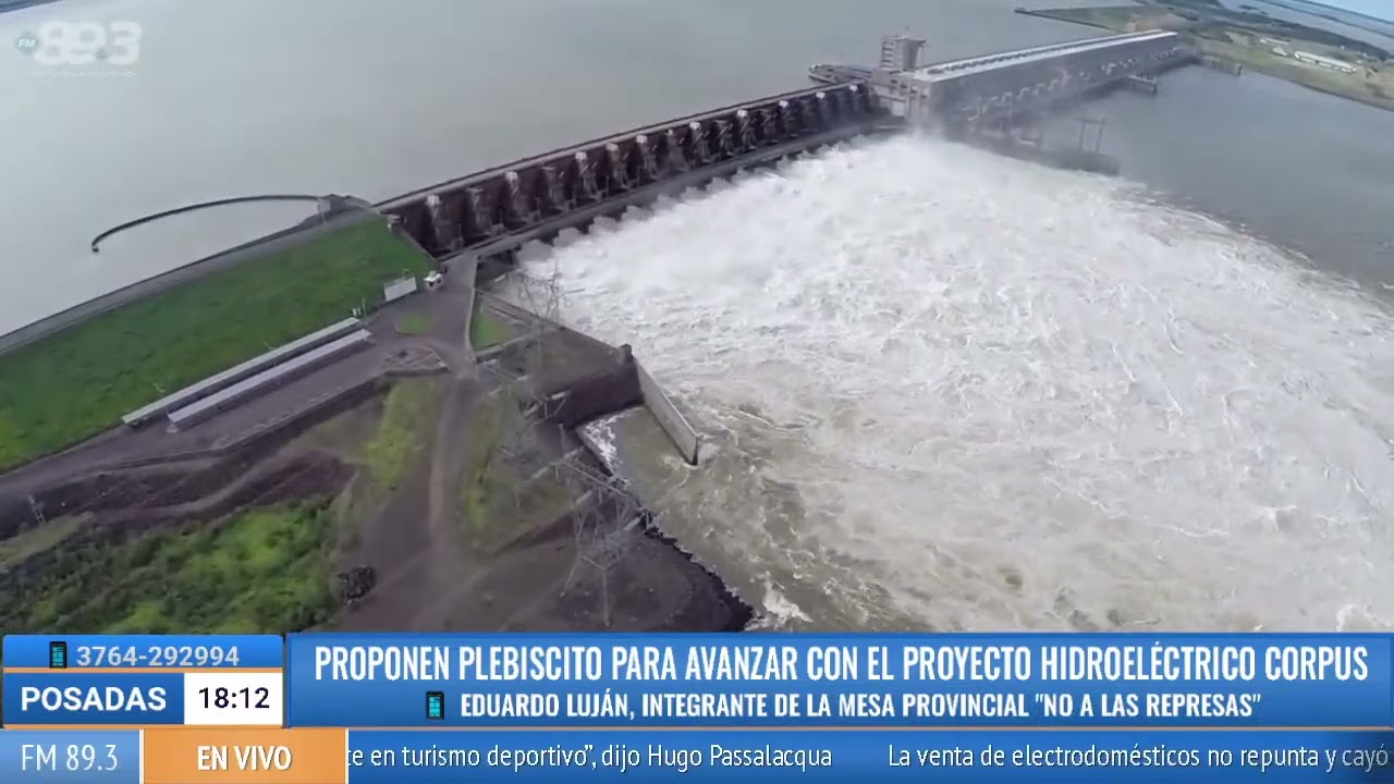 Proponen plebiscito para avanzar con el proyecto hidroeléctrico Corpus