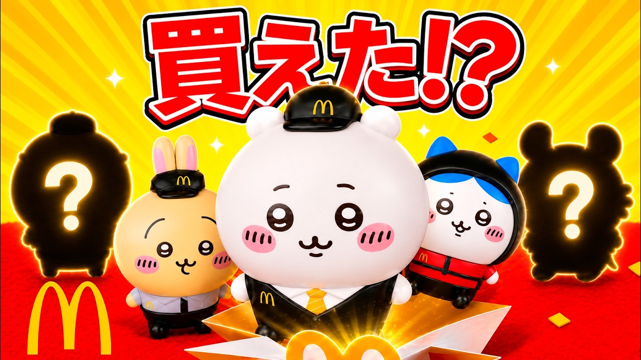CHIIKAWA x McDONALD'S - We Got the HAPPY MEAL! The Unboxing Had a
