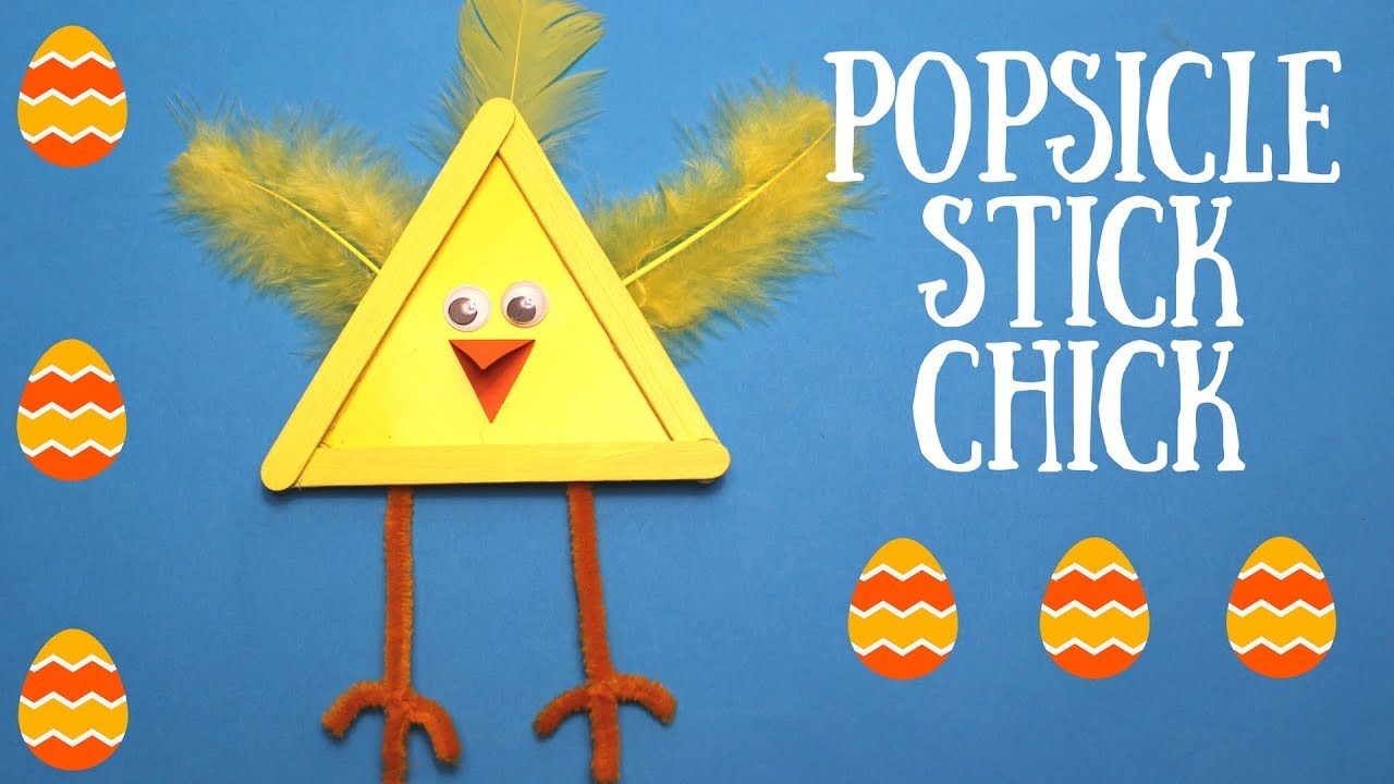 Easy Easter Popsicle Stick Craft - Craft Create Cook