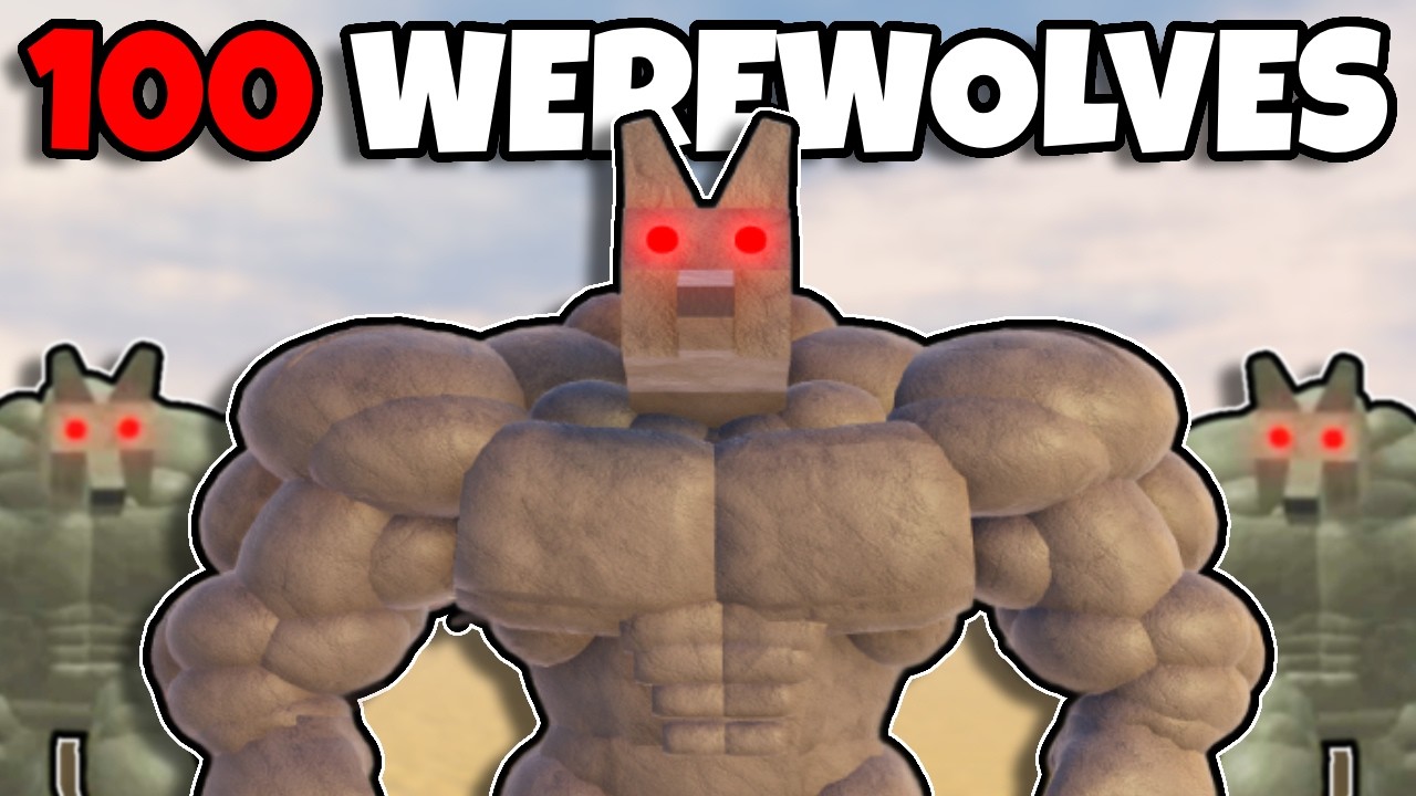 I Beat Roblox Dead Rails Using 100 WEREWOLVES... - YouTube
