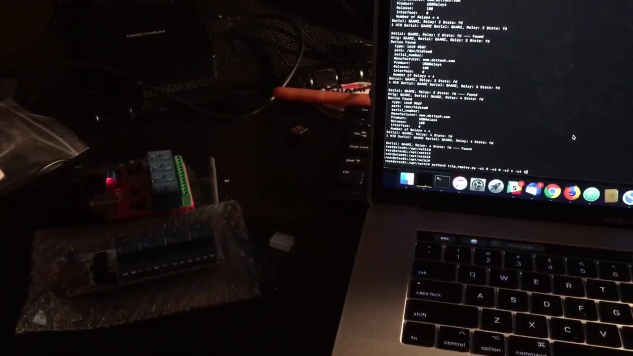USB Relay controls from Ubuntu - YouTube