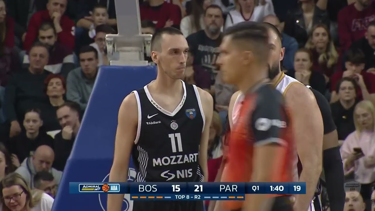 AdmiralBet ABA League 2025/26, Top 8 R2 match: Bosna BH Telecom - Partizan Mozzart Bet (8.3.2026)