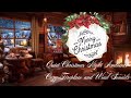 Quiet Christmas Night Ambience | Cozy Fireplace and Wind Sounds #christmas2025