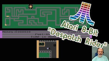 Atari 8-Bit Game Play, Despatch Rider