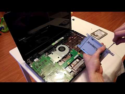Установка SSD в ноутбук ASUS X541S - YouTube