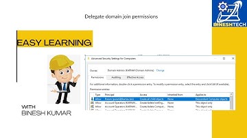 Delegate domain join permissions