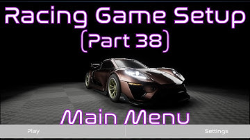Create Main Menu Level and Add Display Mesh | Unreal Engine | Racing Game Tutorial