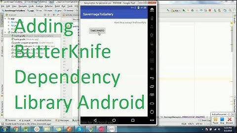 Adding ButterKnife Dependency in Android Studio 3.0 for Remove findViewById
