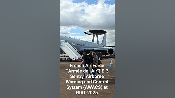 French Air Force ("Armée de l'Air") AWACS  #aircraft #RIAT #France #military