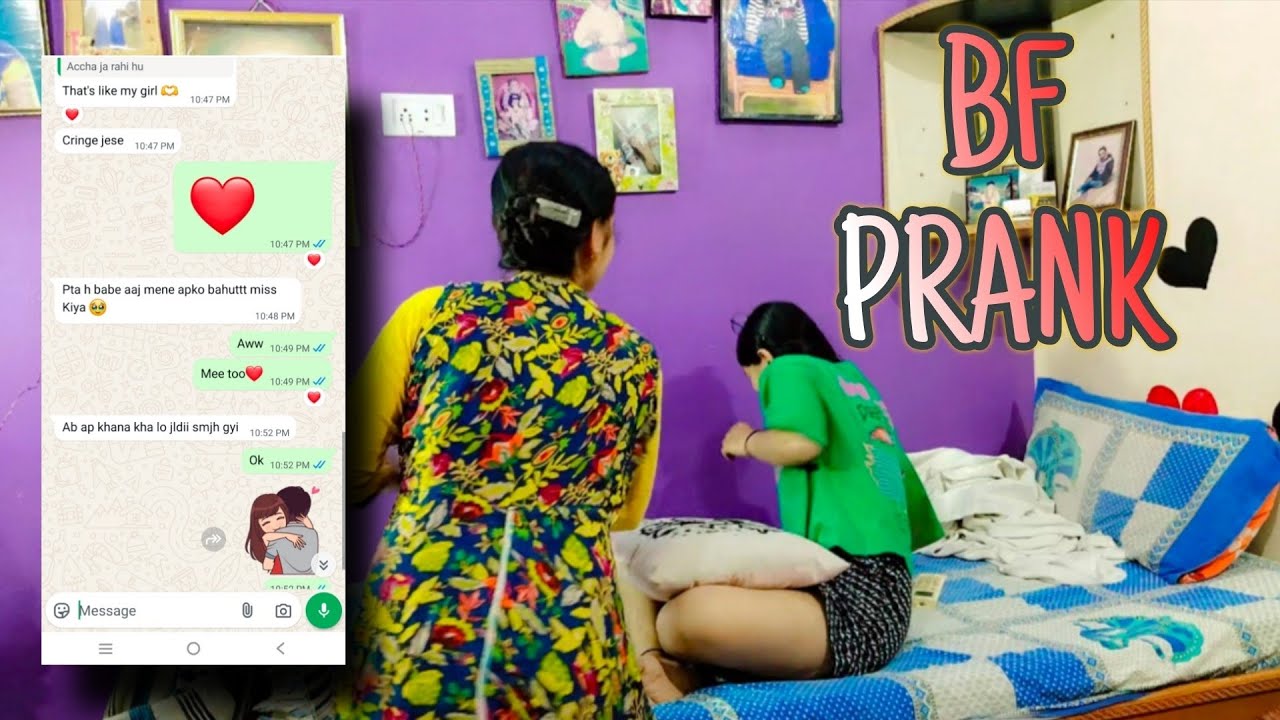BF prank🥲 band bhaj gayi 😭 @nikk_yatri