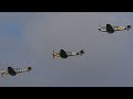 Three Messerschmitt Bf/Me 109 First Formation Flypasts over Germany after End of World War 2!!