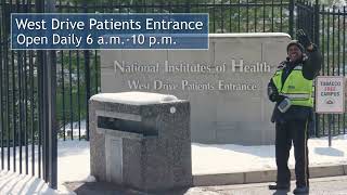 West Drive Patient and Patient's Visitor Campus Entrance For Vehicles Only
