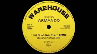 ARMANDO 『100% OF DISIN' YOU REMIX』 12\"×2 Armando – 100% Of Disin' You (Remix) – Vinyl (12