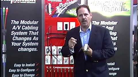 Rapid Run Modular Audio Visual HDTV Cabling System