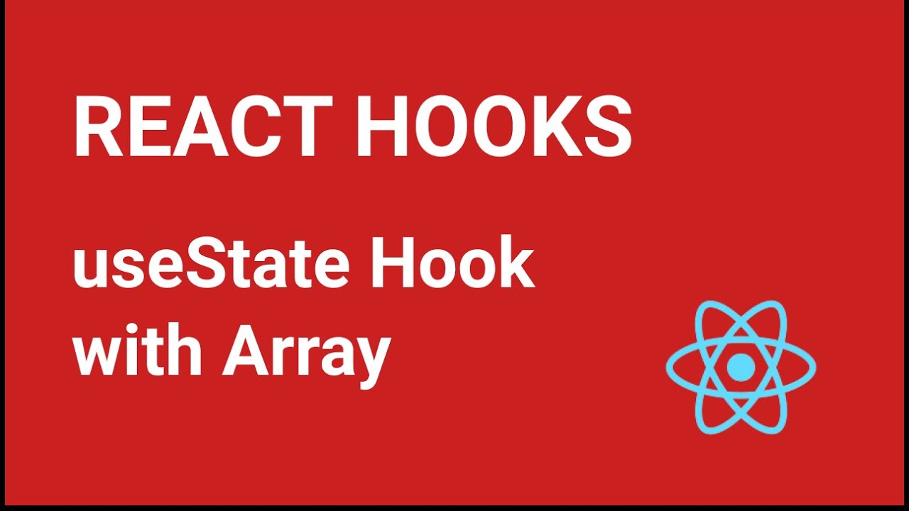 React Hooks Tutorial - 3 - Usestate With Array