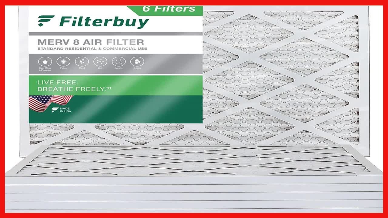 Great product Filterbuy 16x25x1 Air Filter MERV 8 Dust Defense (6