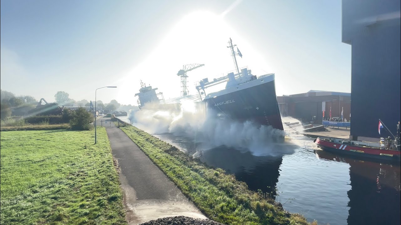 Tewaterlating AASFJELL bij Royal Bodewes 08-10-2021