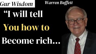 Warren Buffett Quotes Inspired you How to Investment Goal: Gur Wisdom