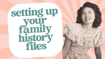 Setting up indexed family history folders (step by step guide)