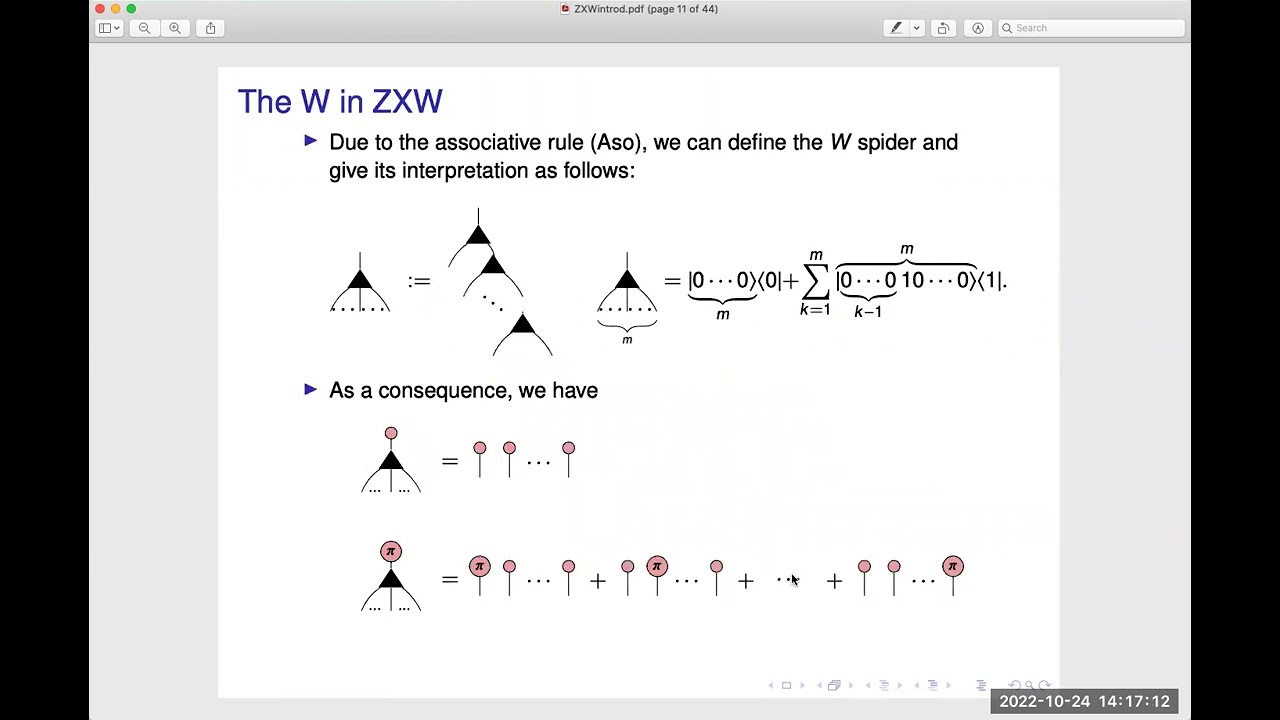 Introduction to the ZXW Calculus - Harny Wang - YouTube