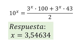Ecuaciones exponenciales con fracciones
