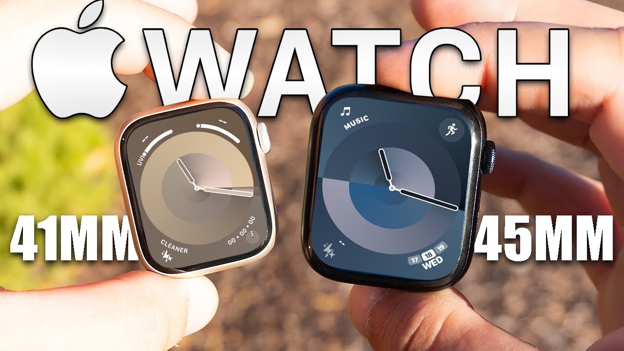 Apple Watch Size Comparison on Wrist 40mm vs 41mm vs 44mm vs 45mm 49mm