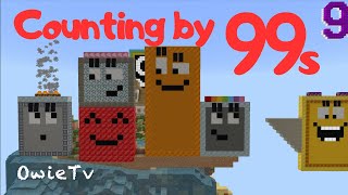 Counting by 99s Song | Minecraft Numberblocks Counting Songs | Skip Counting Songs for Kids