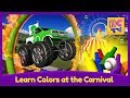 Learn Colors for Kids with Monster Trucks and a Fun Carnival Game