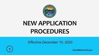 New Planning Application Procedures