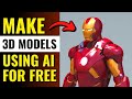Text to 3D Model AI | How to Make 3D Models using AI for FREE (Genie by Luma AI Tutorial)