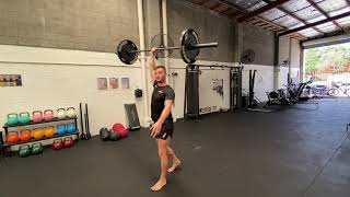 Barbell Single Arm Overhead Carry demonstration