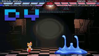 Mugen battle Tails Doll vs Aqua Slime