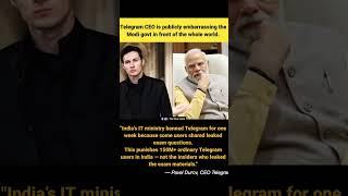 TELEGRAM CEO on MODI GOVERNMENT ❌ #cjp #cockroach #reneet #cockroachjantaparty #jantarmantar