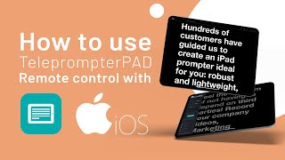 [iOS] How to use TeleprompterPAD Remote Control with TeleprompterPAD FREE app screenshot 4