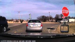 Idiots don't know who goes first at a 4-way stop