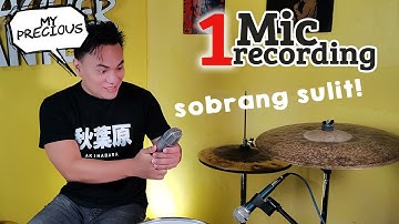 1 Mic Set Up | All Around Microphone | DRUM RECORDING (Tagalog)