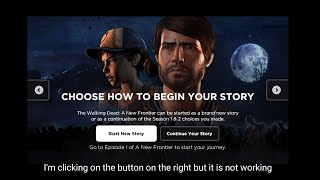 Fixing The Walking Dead : A New Frontier right side start button screenshot 5