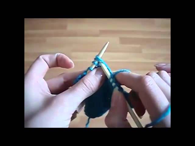 Двойное убавление петель спицами