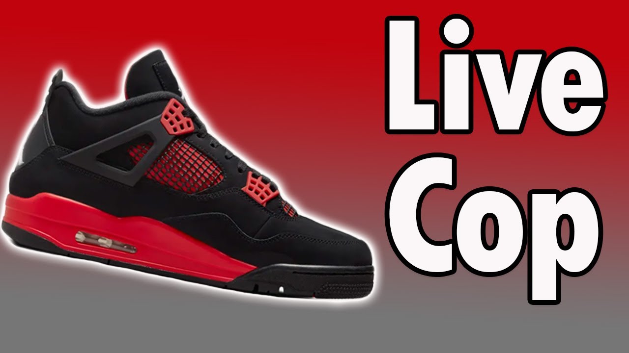 Live Cop : Jordan 4  'Red Thunder'