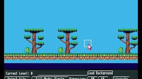 Redpill Amiga game creator: Editing level