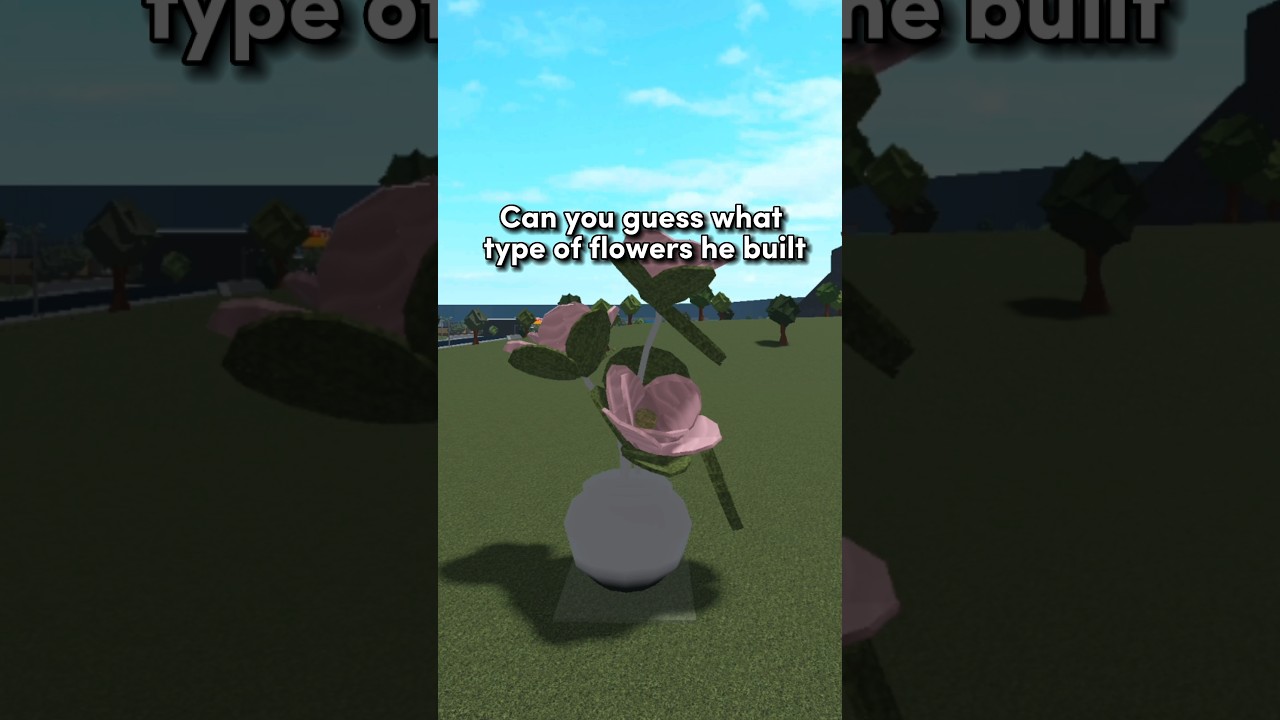 🌸Pro builder Builds giant flower bouquet with a twist bloxburg YouTube