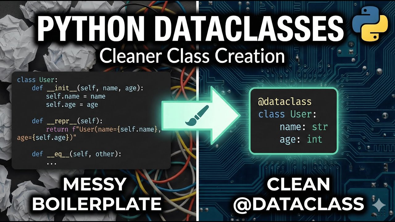 Python Dataclasses Explained | Cleaner Class Creation Guide#Python # ...
